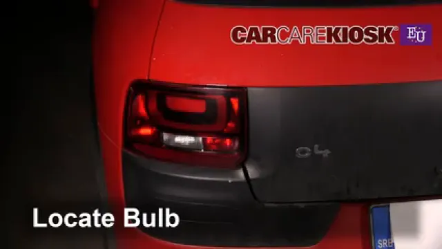 2015 Citroen C4 Cactus Feal 1.2L 3 Cyl. Turbo Éclairage Feux de position arrière (remplacer ampoule)